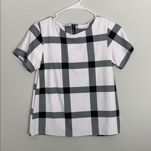 BNWOT White/Black blouse